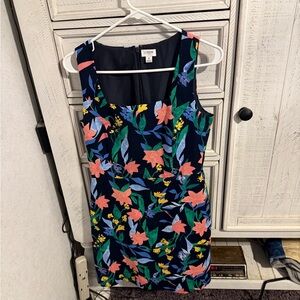 J. Crew Factory Navy Floral Mini Dress